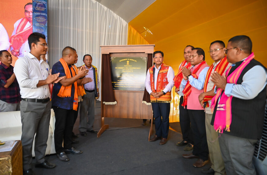 Meghalaya CM Conrad Sangma inaugurates Siju C&RD block