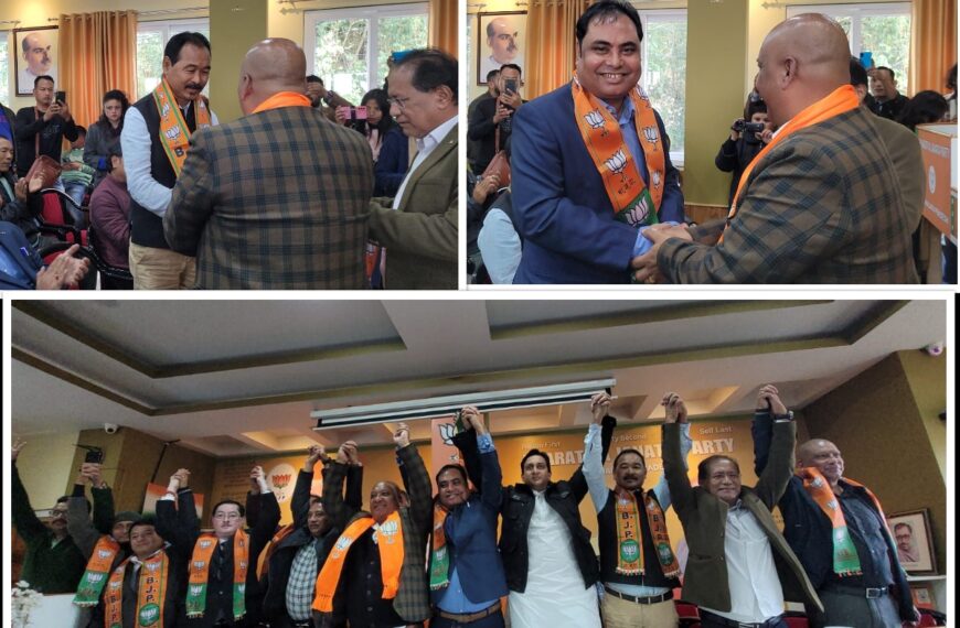 NPP leaders, 4 others joins BJP