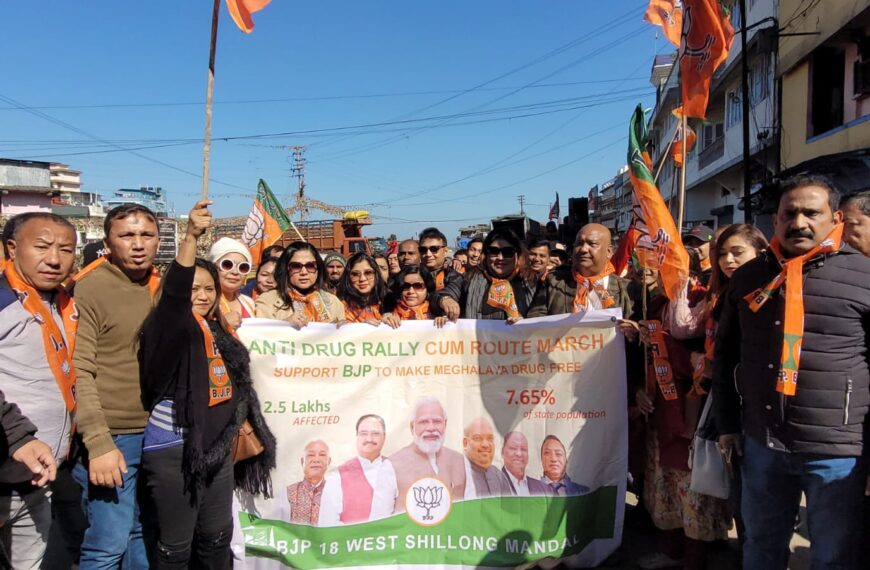 BJP organises Anti Drugs campaign in West Shillong constituency