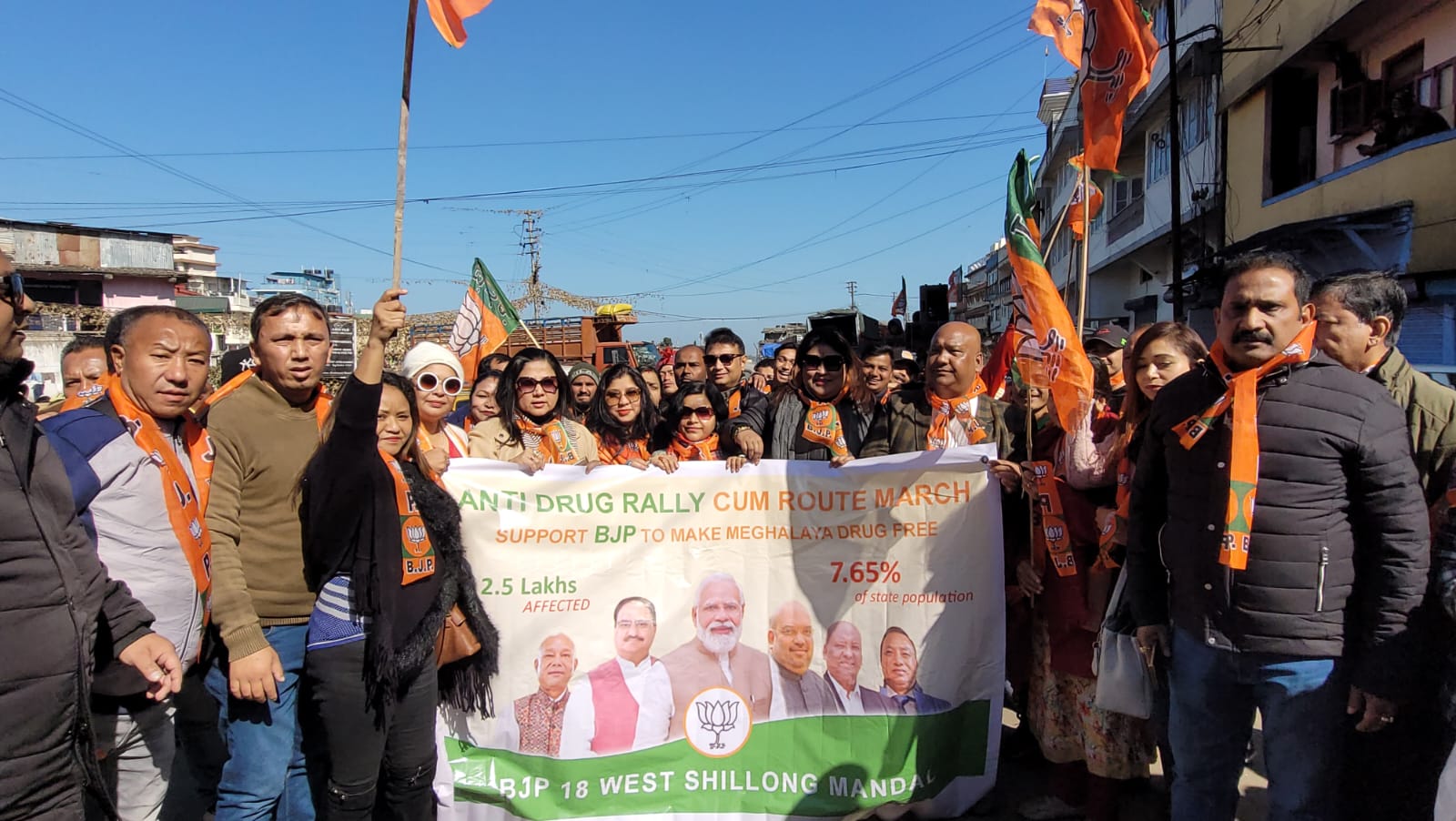BJP organises Anti Drugs campaign in West Shillong constituency