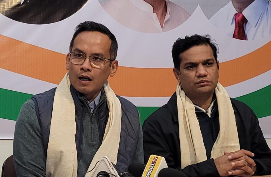 Congress MP Gaurav Gogoi expresses confidence his party will come back to power in Meghalaya