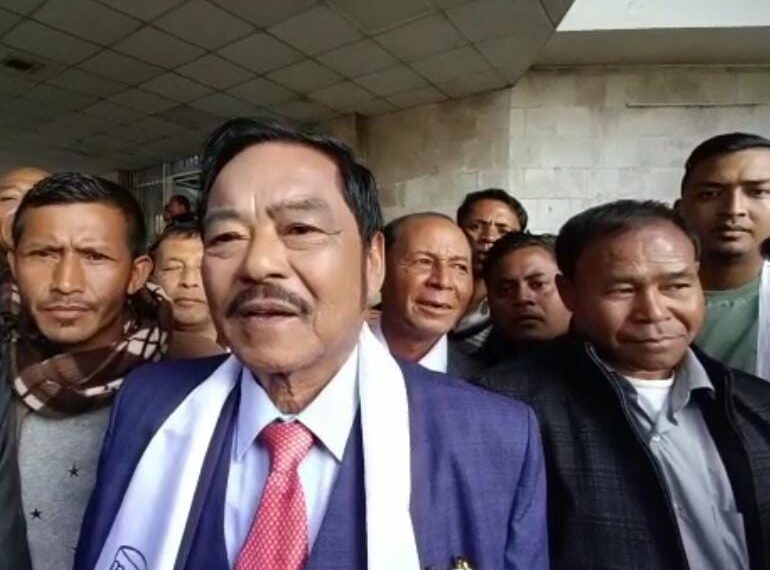 Former home minister HDR Lyngdoh files nomination