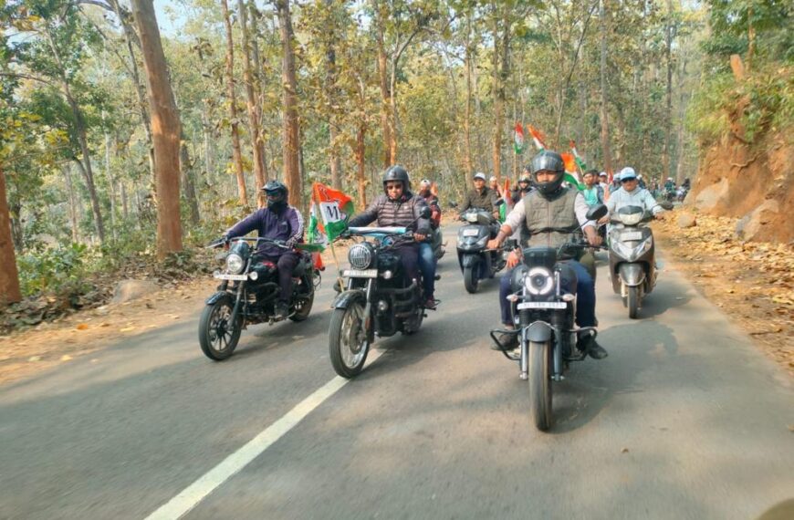 Meghlaya TMC organises massive bike rally in Rongjeng