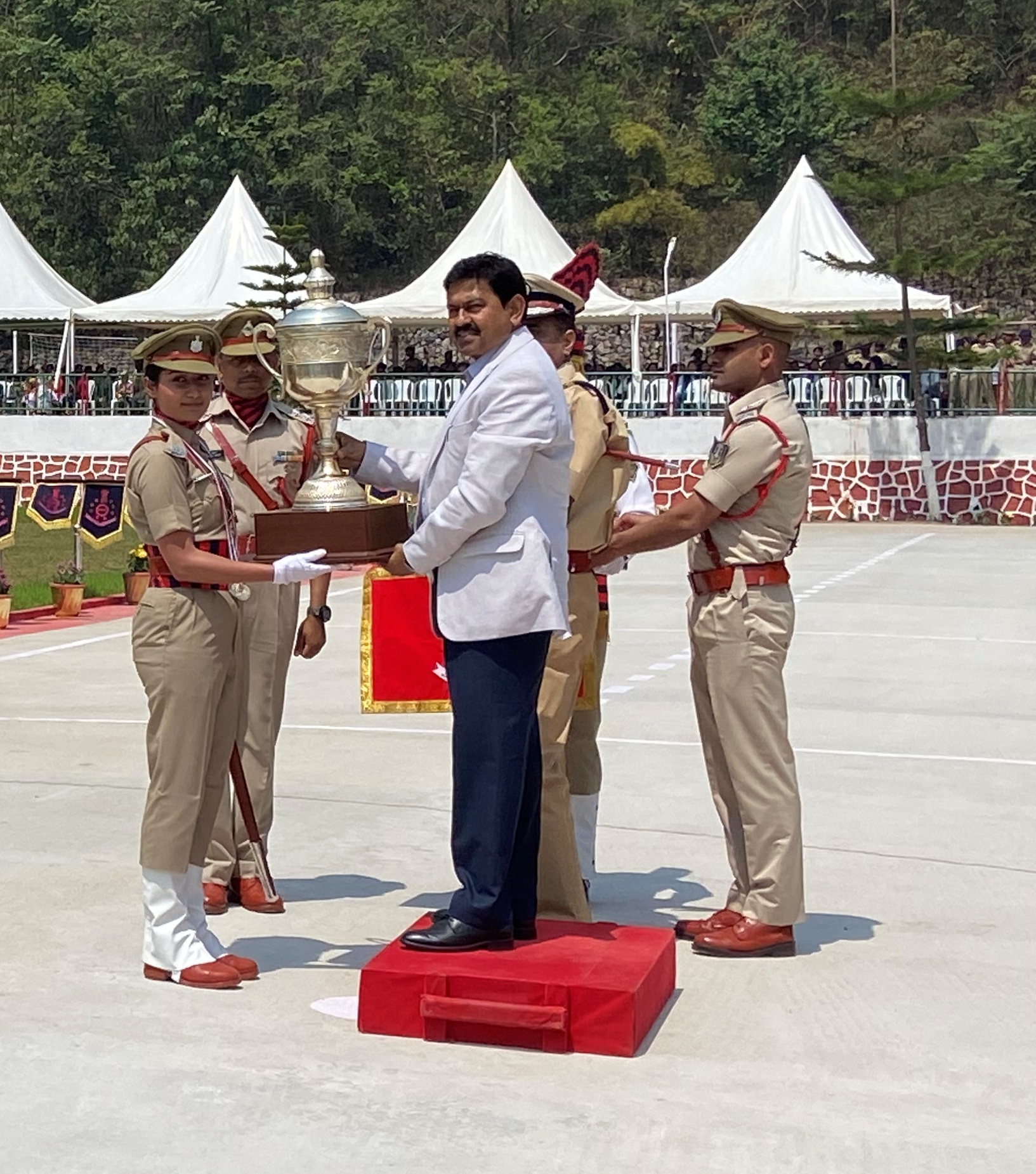 MoS Home Affairs Ajay Kumar Mishra reviews passing out parade at NEPA