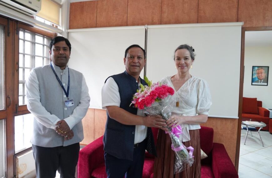 Ymbon chairs review meeting at the head quarter of United Nations World Food Programme India, New Delhi