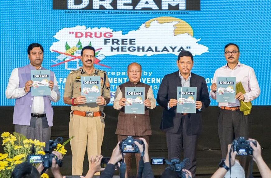 CM officially launches dream policy to ensure drug free Meghalaya