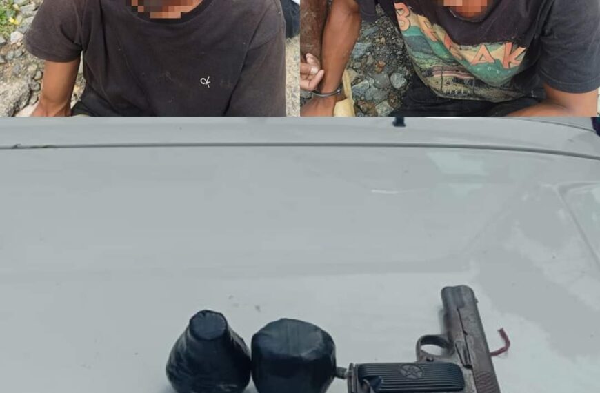 South Garo Hills Police apprehends two individuals; Recovers weapons