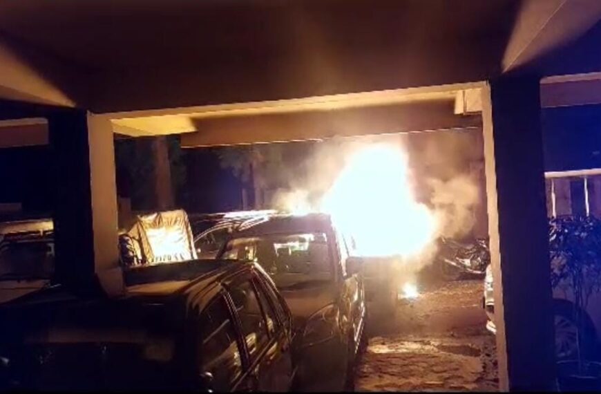 Scuffle between two groups led to torching of 3 vehicles at Laitumkhrah police station