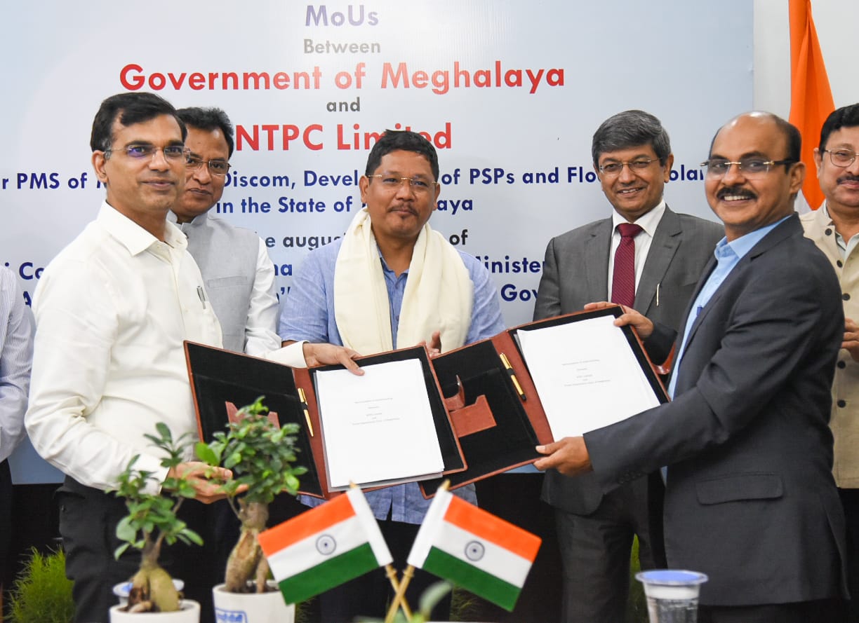 Meghalaya Govt signs MoU with NTPC aiming at enhancing power scenario