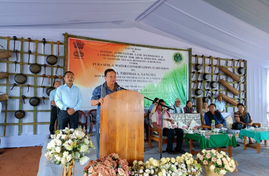 Meghalaya Assembly Speaker launches SALT project at Sasatgre