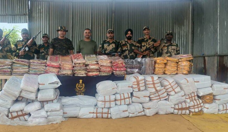 BSF foils smuggling attempts of clothing items worth Rs 22 lakh.