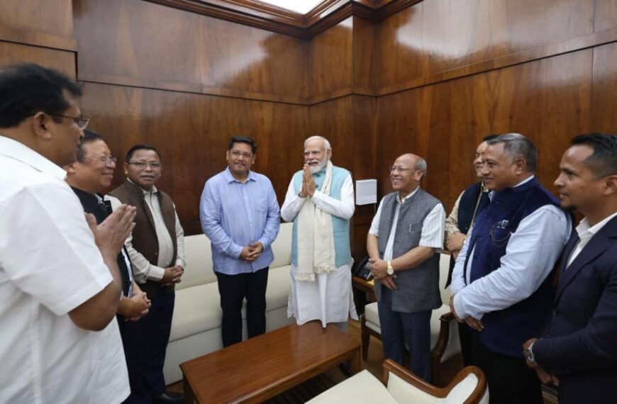 CM led delegation urges intervention of PM for immediate implementation of ILP in Meghalaya