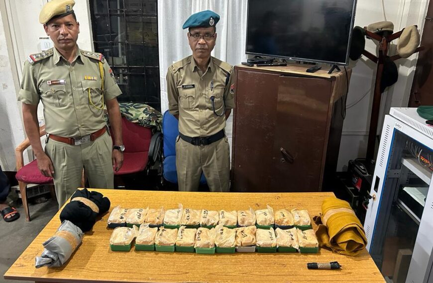 Meghalaya police seizes Heroin worth Rs 2 crore; 2 held