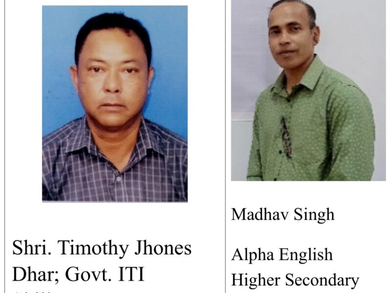 Meghalaya’s Timothy Jhones Dhar & Madhav Singh receives National Teachers’ Award from President of India