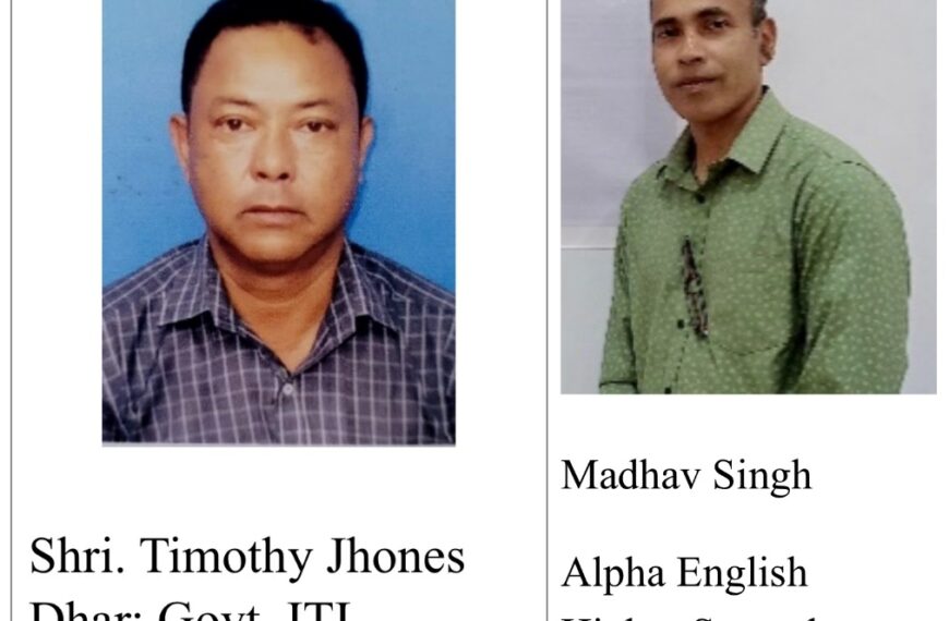 Meghalaya’s Timothy Jhones Dhar & Madhav Singh receives National Teachers’ Award from President of India