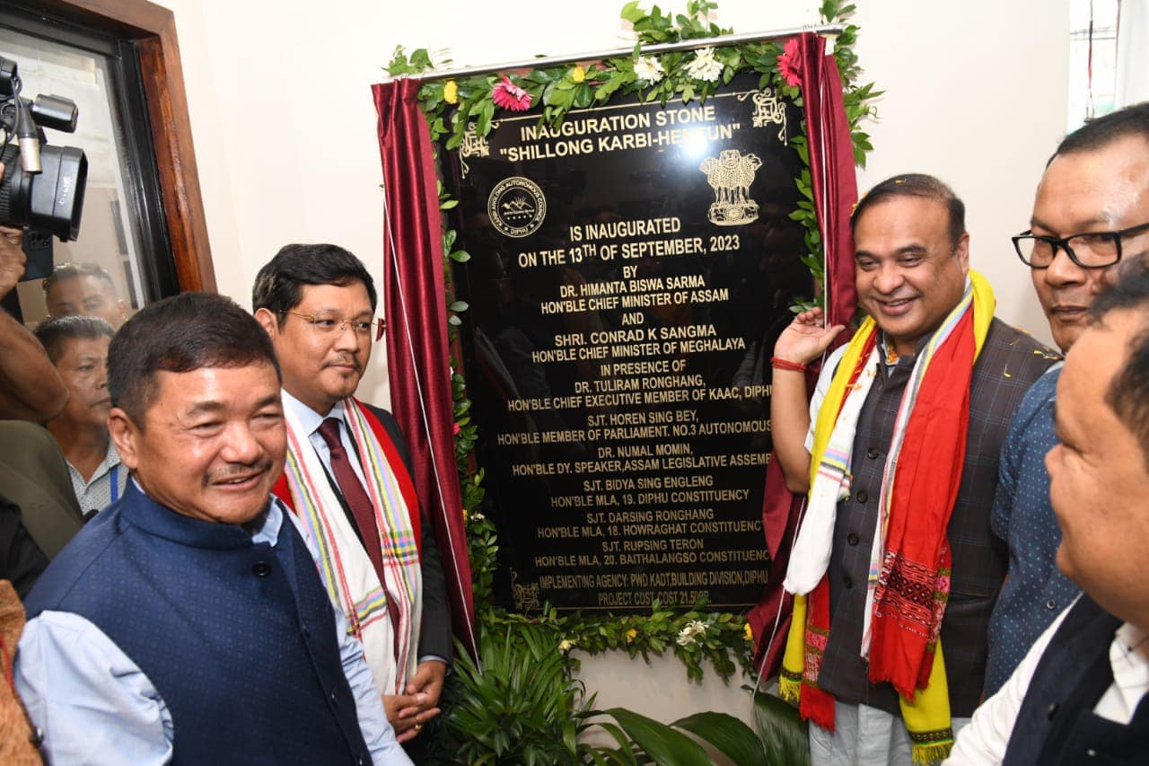 CMs of Assam and Meghalaya jointly inaugurates Karbi Hemtun in Shillong