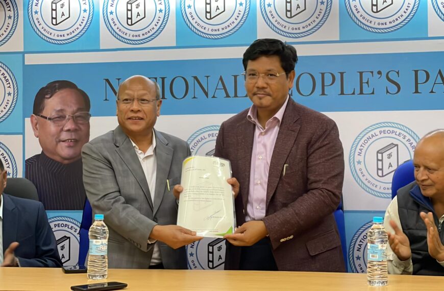 Prestone Tynsong appointed as new President of Meghalaya NPP