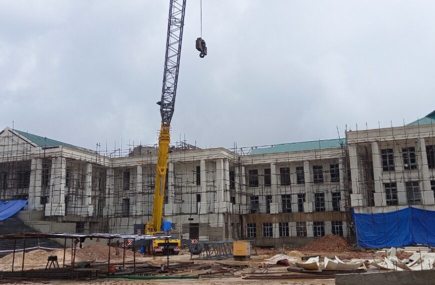 Tynsong reviews progress work new building of Meghalaya Legislative Assembly at Mawdiangdiang