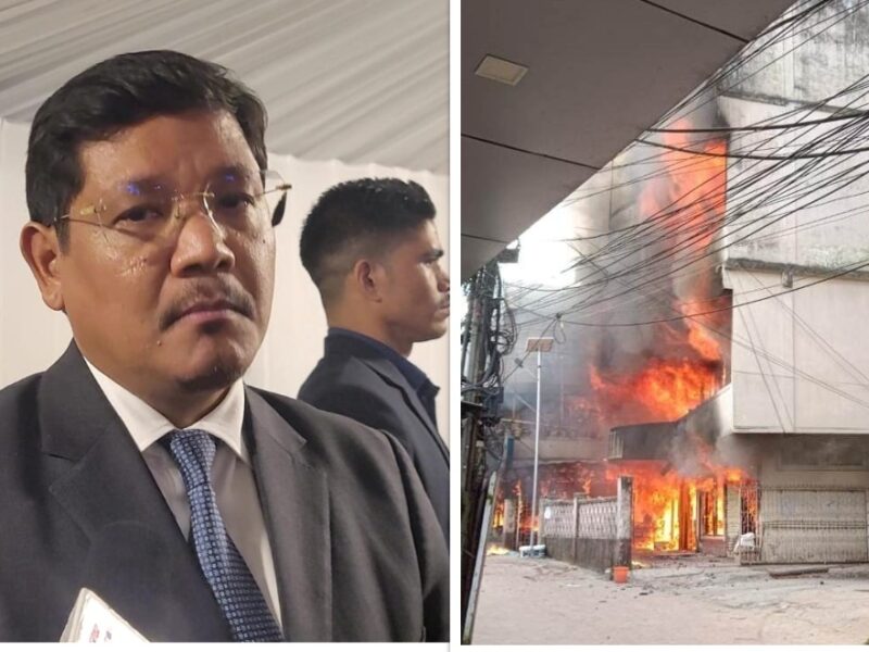Meghalaya CM asks District Administration to assess damages & to assist families affected by Thana Rd fire