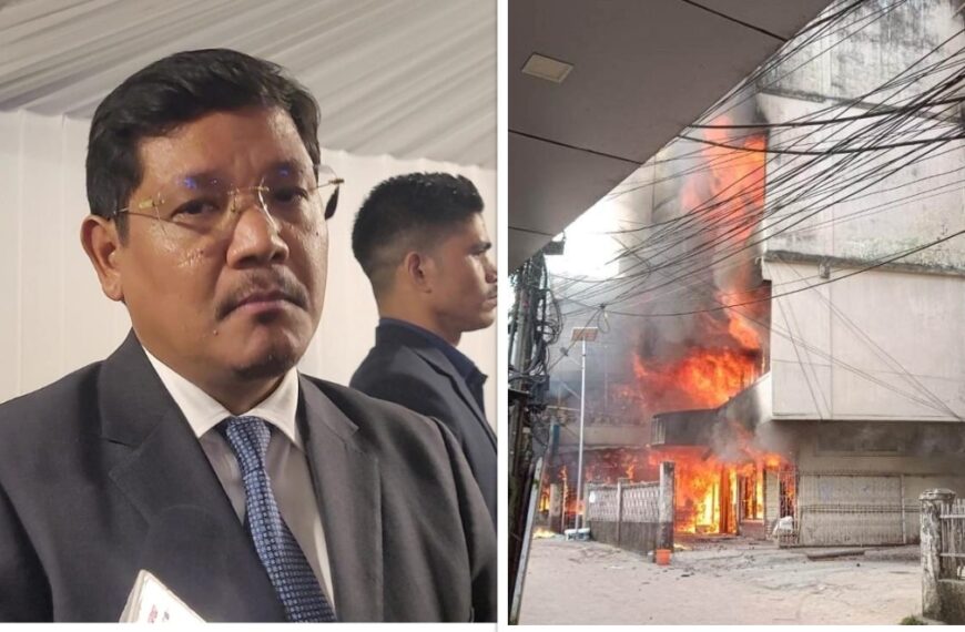 Meghalaya CM asks District Administration to assess damages & to assist families affected by Thana Rd fire