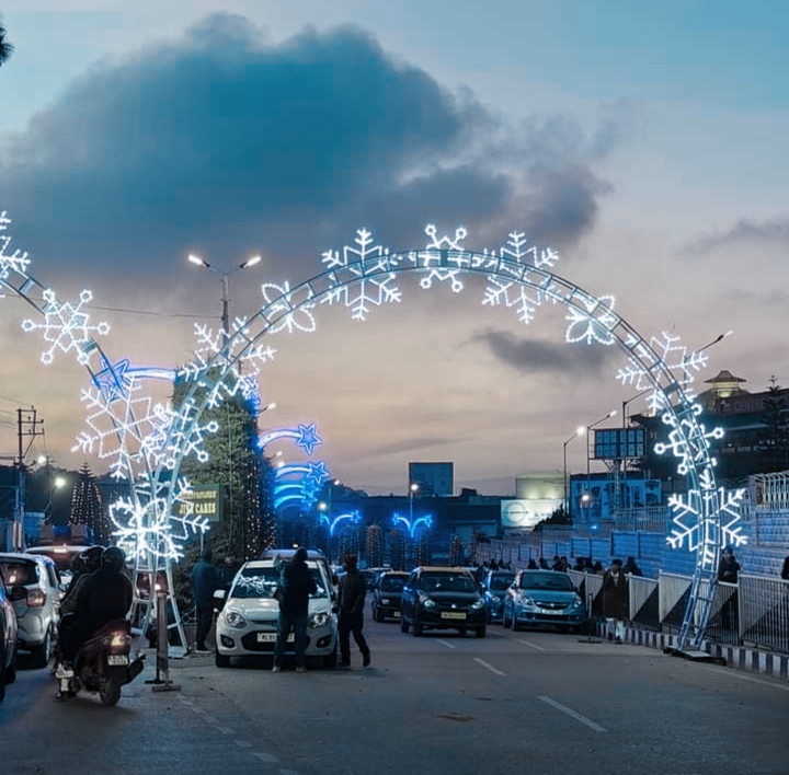 Shillong decked up for Christmas; Tourism dept sponsors decoration and light