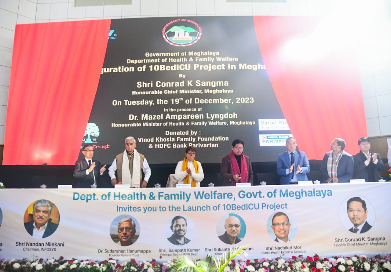 CM launches 10 Bed ICU project in 14 healthcare centres across Meghalaya covering 11 districts