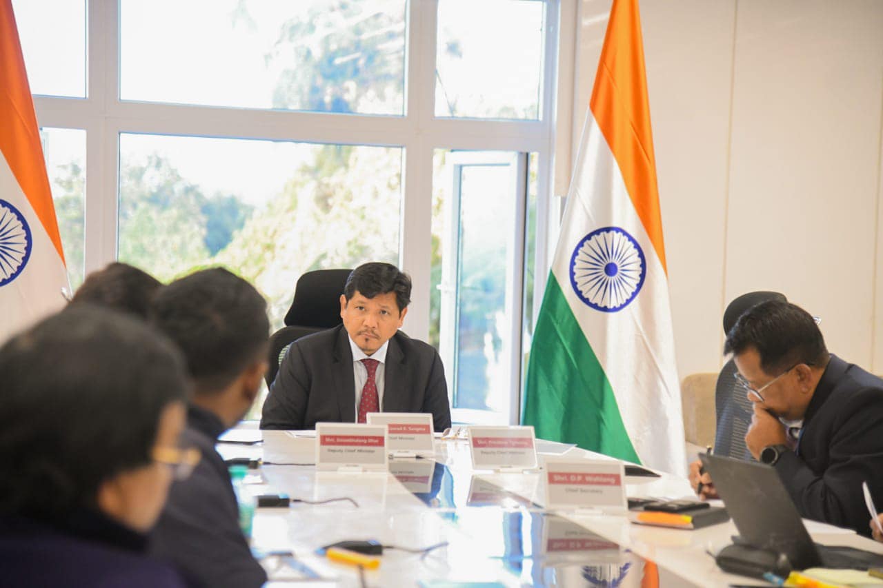 CM reviews important projects implemented by NHIDCL in Meghalaya