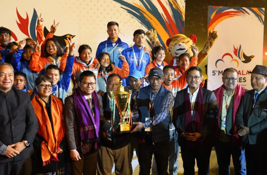 Spectacular closing ceremony marks the culmination of 5th Meghalaya Games at Tura