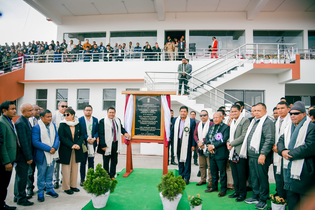 Meghalaya CM inaugurates Wahiajer Multi Sports Complex