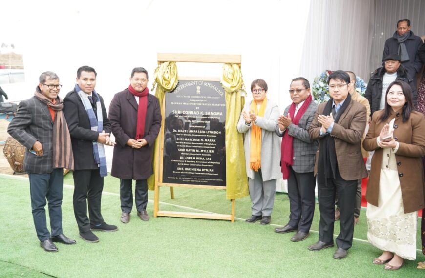 Meghalaya Chief Minister inaugurates Mawrah Multi-Purpose Water Reservoir