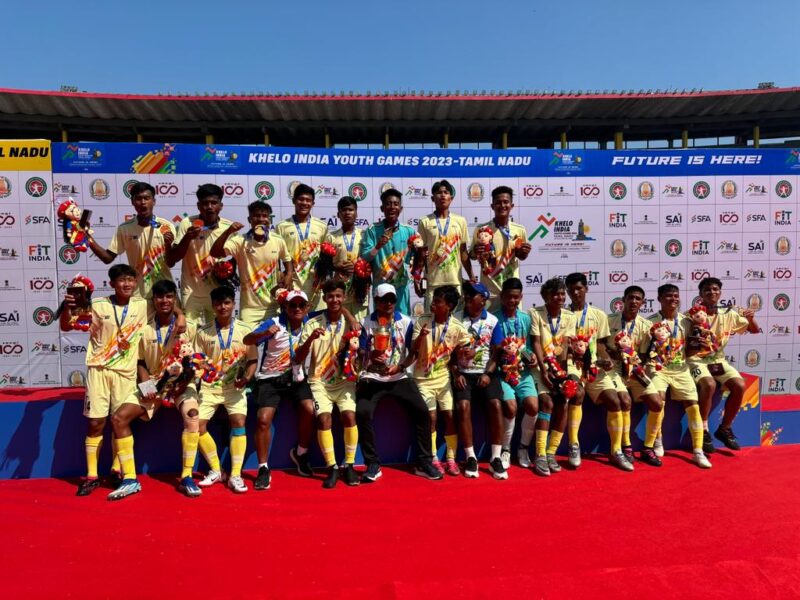 Meghalaya Football Team clinches Khelo India Youth Games 2023 Championship