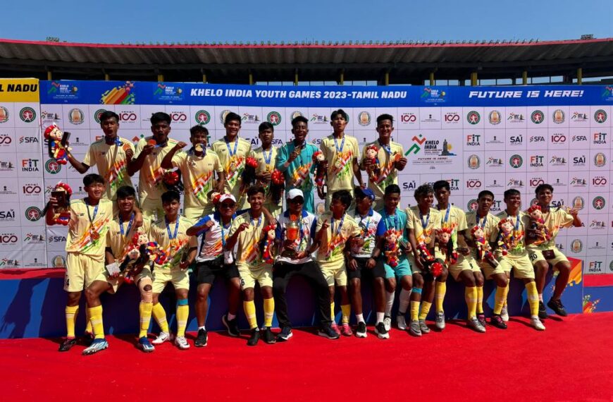 Meghalaya Football Team clinches Khelo India Youth Games 2023 Championship