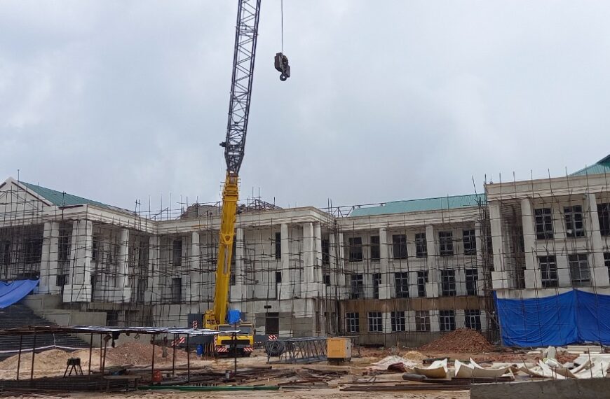 Speaker expresses unhappiness over slow progress of work for construction of New Meghalaya Legislative Assembly building