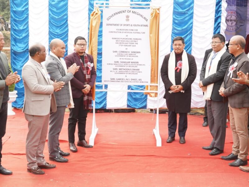 Chief Minister Lays Foundation Stone for Artificial Football Turf