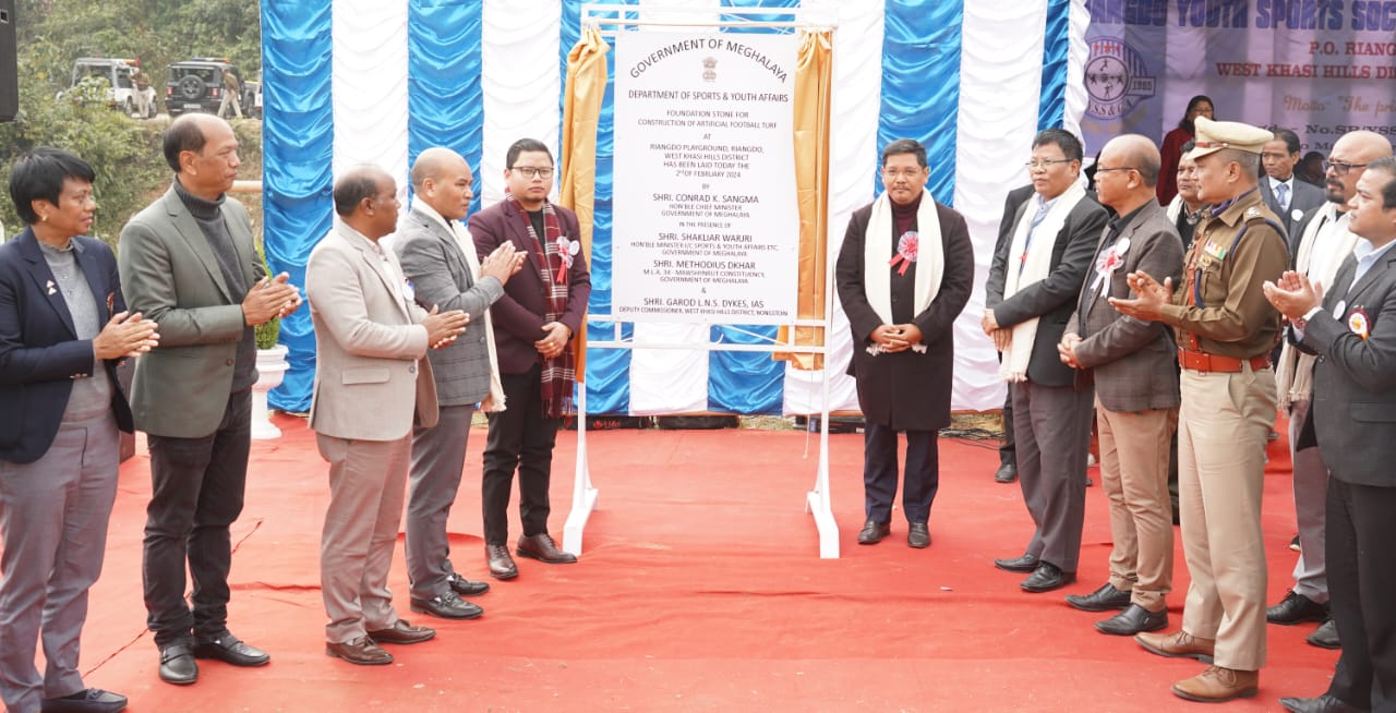 Chief Minister Lays Foundation Stone for Artificial Football Turf