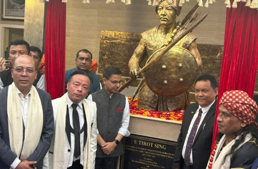 Sanbor Shullai ignored as Meghalaya Govt unveils U Tirot Sing bust in Dhaka