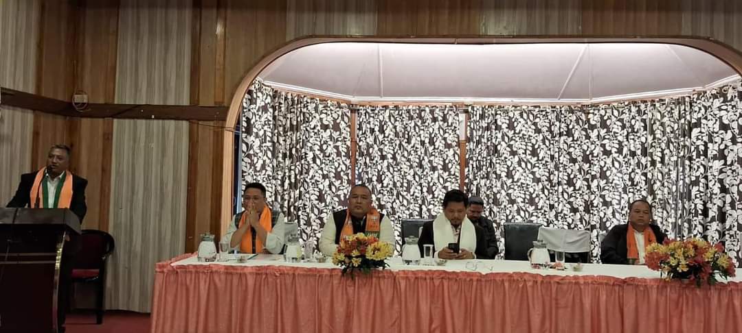 NPP chief Conrad Sangma holds meeting with BJP leaders snd workers in Shillong s
