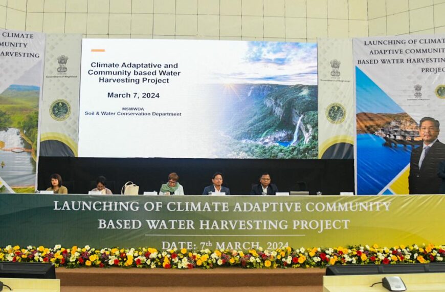 Meghalaya CM launches Climate Adaptive Community Based Water Harvesting Project