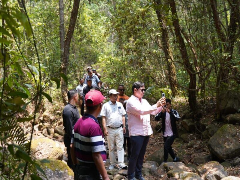 CM visits Um Jasai catchment area in Shillong for inspection