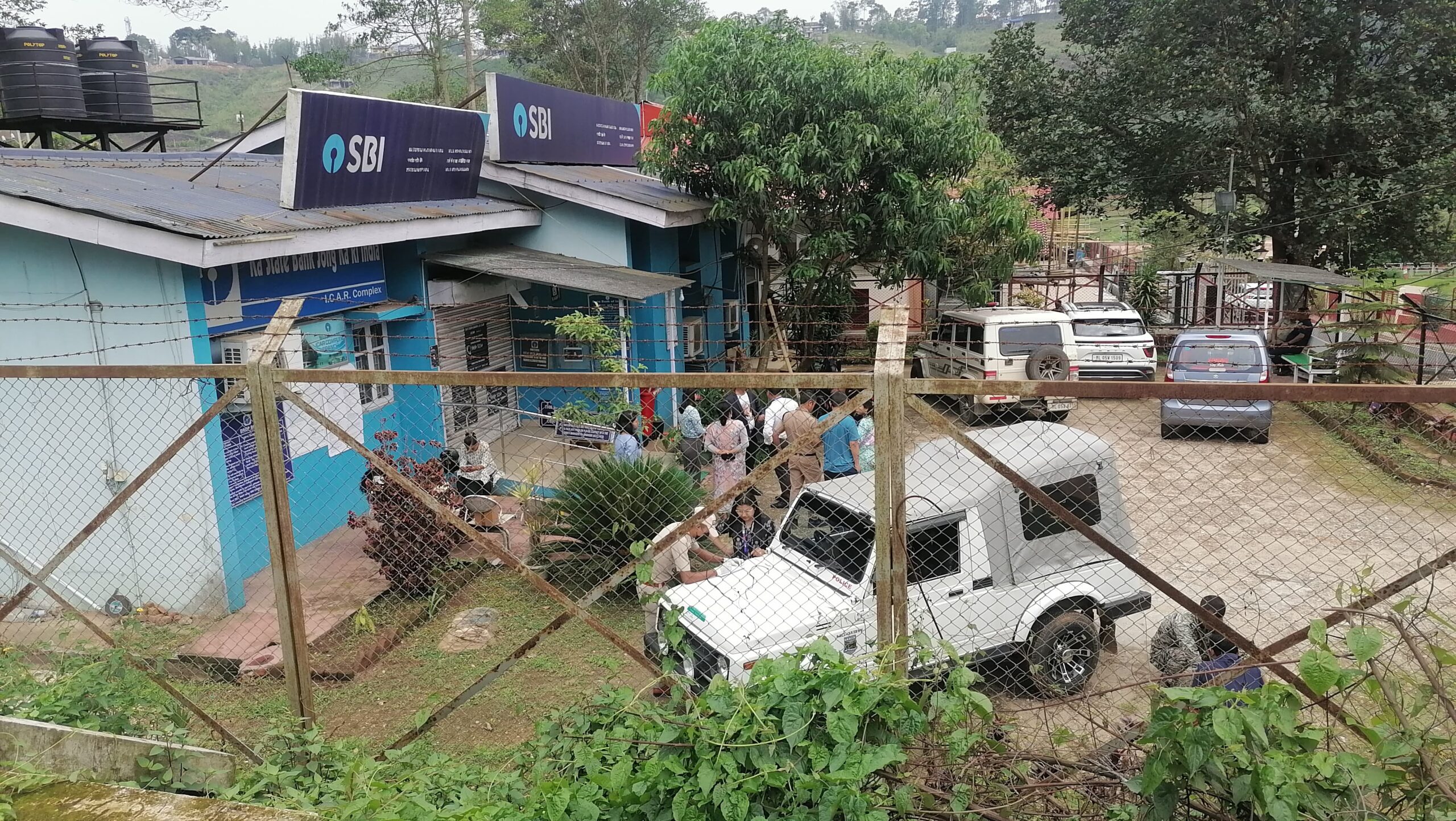 Burglary attempt at SBI Umiam , ICAR branch