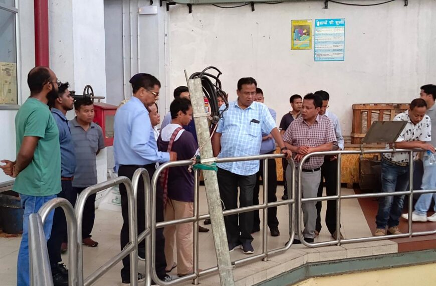 Mondal Visits Myntdu Leshka Hydro Project, Reviews Operations and Rehabilitation Works