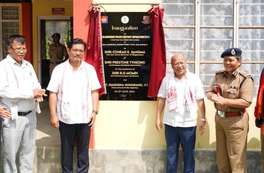 Meghalaya Chief Minister inaugurates Mallangkona Police Outpost