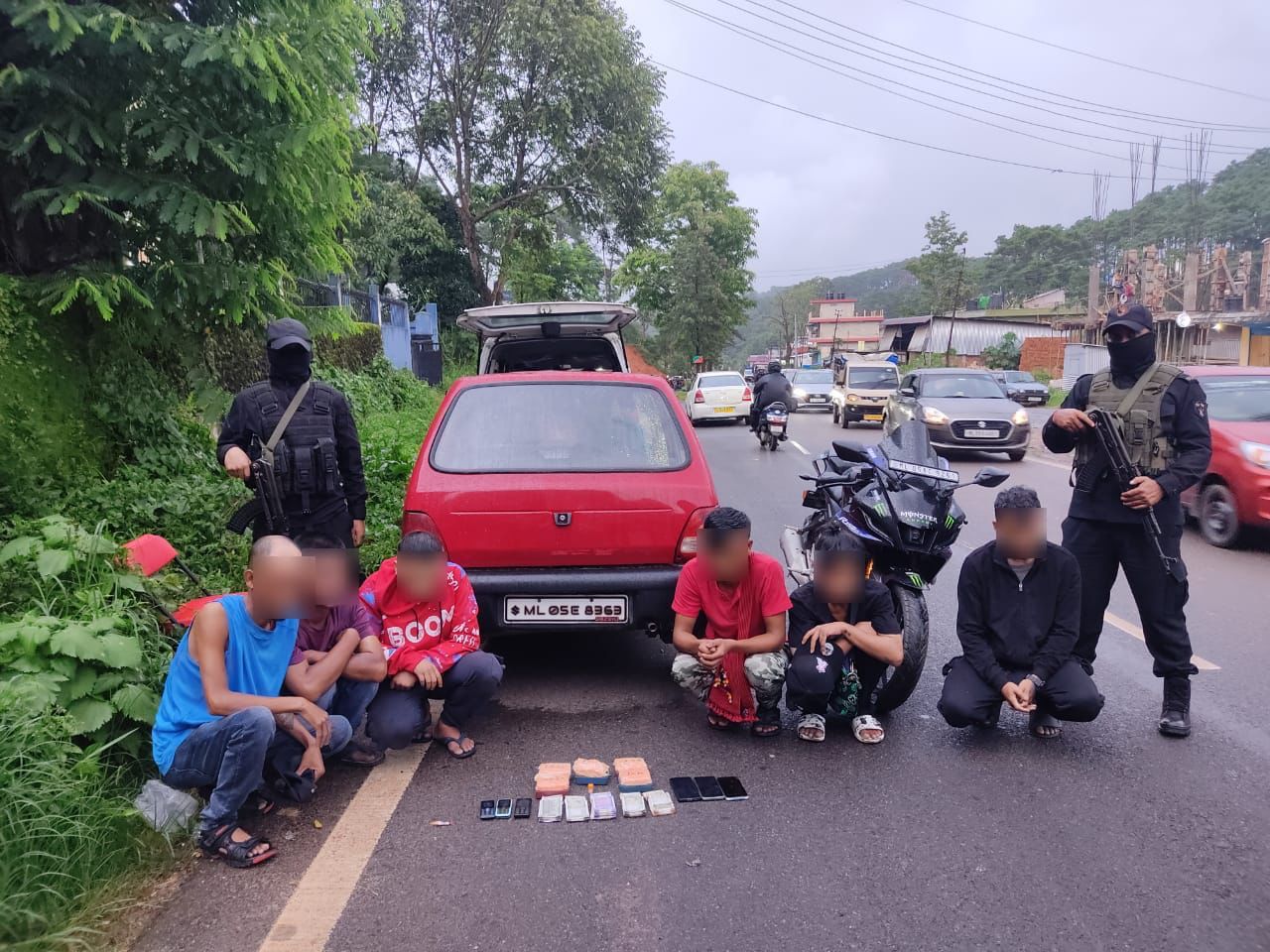 Six drug peddlers were arrested with heroin from Mawlai Mawiong