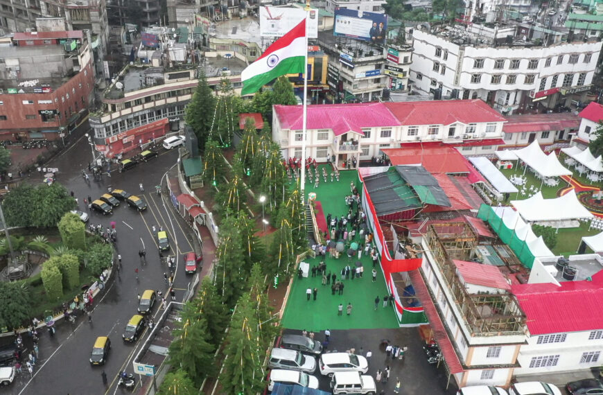 Two high-mast national flags unveiled in Shillong