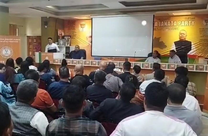 BJP Meghalaya Launches ‘Sadysyata Abhiyan’ Membership Drive Targeting 2 Lakh New Members