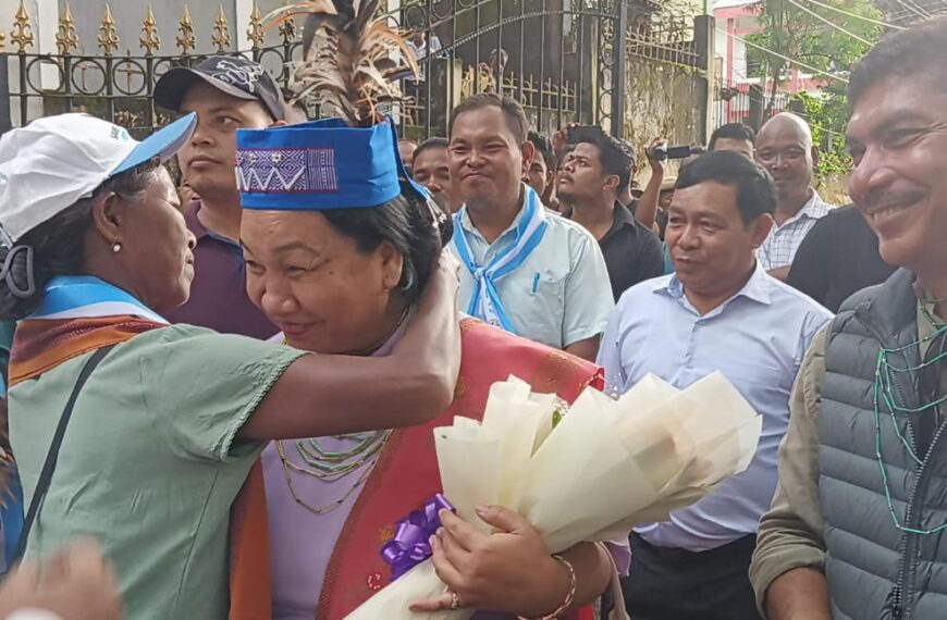 TMC’s Sadhiarani M Sangma and Jerry Marak, Ind. candidate File Nominations for Gambegre By-Election 2024