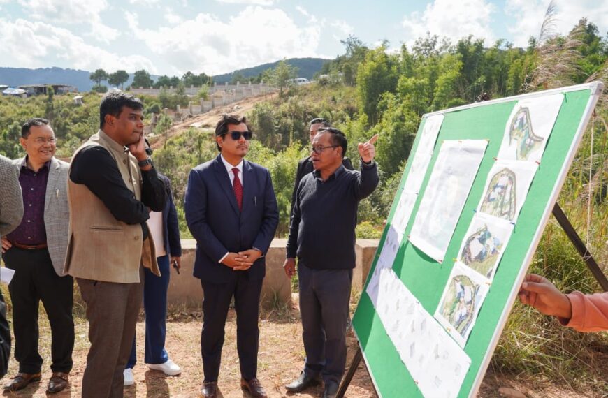 Meghalaya CM Inspects Key Urban Development Projects in New Shillong Township