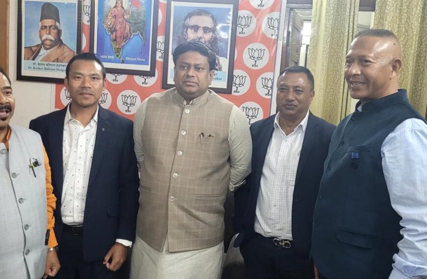 Meghalaya BJP Delegation Meets Union Minister to Address NEHU Concerns