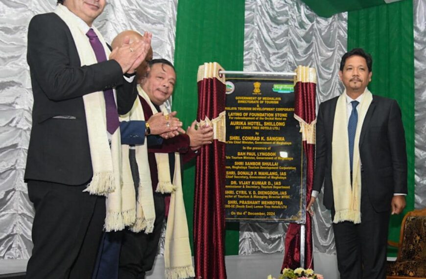 Chief Minister Conrad K Sangma Lays Foundation for Meghalaya’s Third 5-Star Hotel, Aurika Hotel by Lemon Tree Hotels