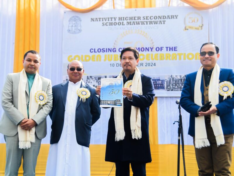 Mawkyrwat’s Nativity School Celebrates 50 Years: CM Sangma Joins Grand Closing Ceremony